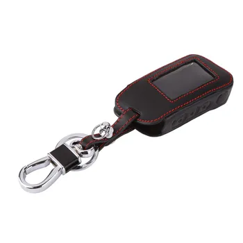 

2019 A93 Leather Case For A93 A63 Remote Car Alarm LCD Keychain Cover Car Tools