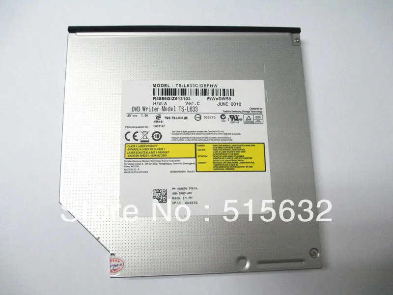 DVD+ RW CD+ RW устройство для записи дисков DVD писатель модель TS-L633+ SATA CD DVD Комбинированный привод Корпус Писатель Привод для всех ПК