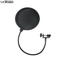 Двухслойная микрофонная ветрозащитная поп-фильтр поворотное крепление для говорящая, записывающая 100 шт/лот