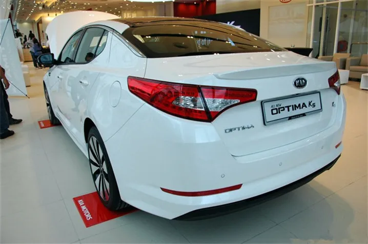 Для спойлер Optima 2011-2013 Kia Optima K5 спойлер DKWDK ABS пластик Материал заднего крыла Цвет задний спойлер