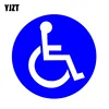 YJZT 13CM*13CM Disabled Wheelchair Handicap Round PVC Fashion Car Sticker Decal 11-00079 ► Photo 1/2