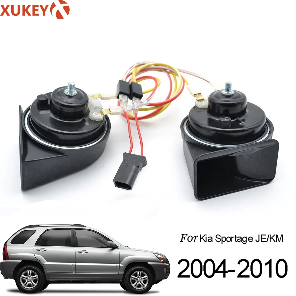 

For Kia Sportage JE/KM 2004 2005 2006 2007 2008 2009 2010 Snail Horn 12V 410/510Hz Dual Tone 110-125db Loud Waterproof Horn
