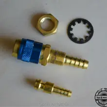 Адаптер для газа и воды Быстрый подсоединительный фитинг соединитель шланга для TIG сварочный фонарь