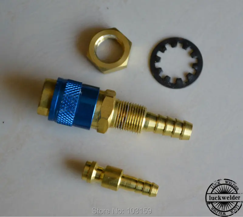 Gas & Water Adapter Quick Connector Fitting Hose Connector For TIG
