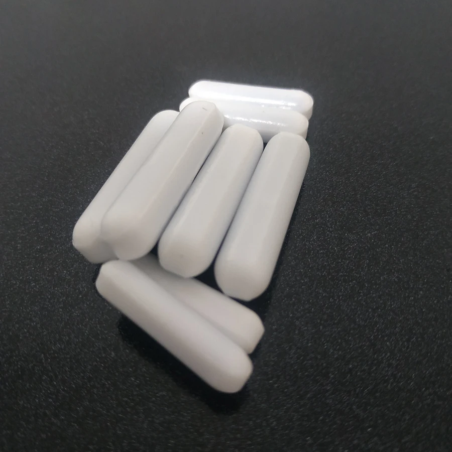 C3x12mm 10 шт. PTFE магнитная мешалка миксер мешалки PTFE мешалки белый тефлон спин баров без поворотного кольца