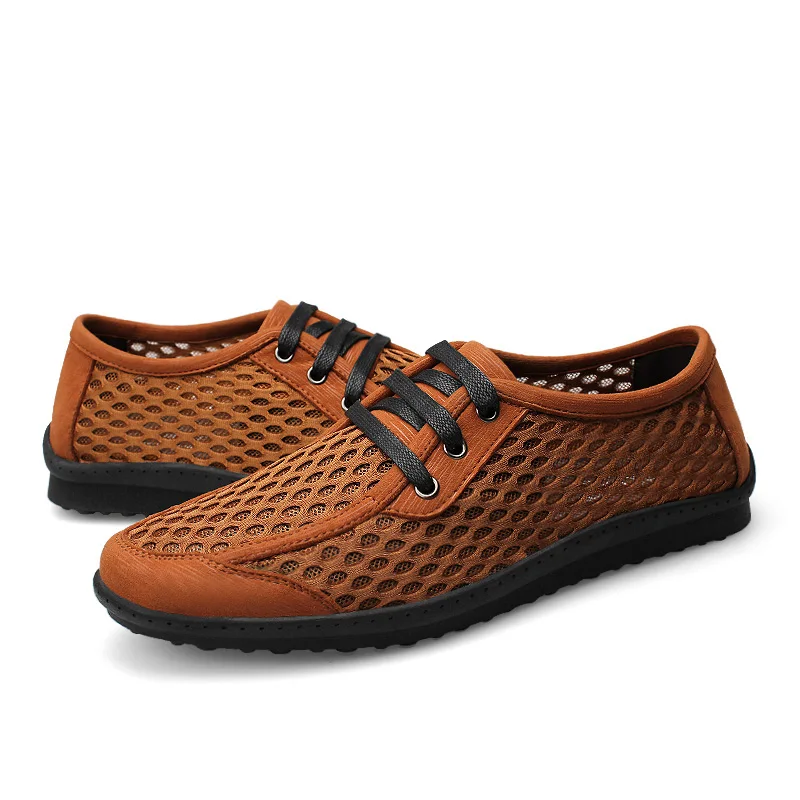 HECRAFTED Летняя обувь мужская мода размер 37~ 46 комфортный дышащий повседневный обувь# AB702