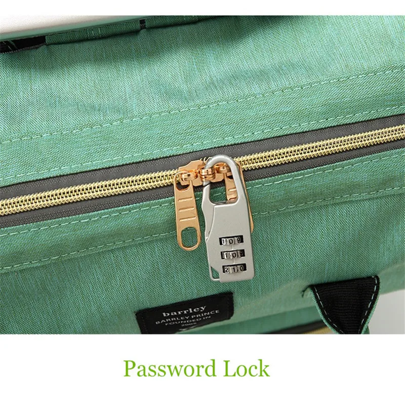 Korean Trolley Case Style Lever Wheel Mummy Travel Bags With Password Lock Baby Outdoor Play Package Manufacturers Wholesale19