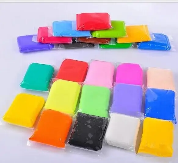 

New 24 Colors DIY safe Soft Creative Playdough Children Learning Polymer Clay toys light clay intelligent plasticine toy gift