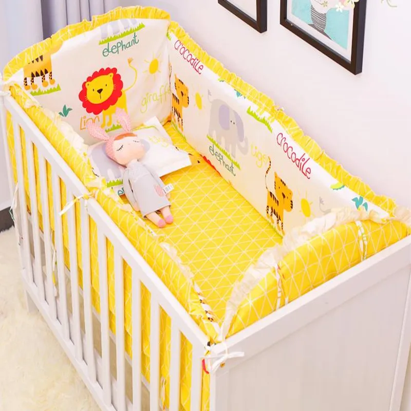6Pcs/Sets Baby Bedding Set Bumper Cotton Cartoon Crash Comfortable Newborn Crib Sheet Pillow Case Baby Bed Bumper Bedding 6Pcs/Sets Baby Bedding Set Bumper Cotton Cartoon Crash Comfortable Newborn Crib Sheet Pillow Case Baby Bed Bumper Bedding