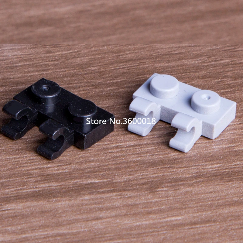 

20pcs/lot Compatible with legos 60470 W/Holder 1x2 Plate with interface MOC Brick DIY blocks toys bricks parts set