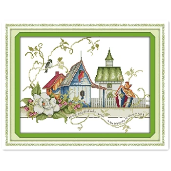 

The Bird's Home 11CT 14CT Embroidery Cross Sets kits-for-embroidery Home Decor Chinese Counted Cross Stitch Patterns Kits