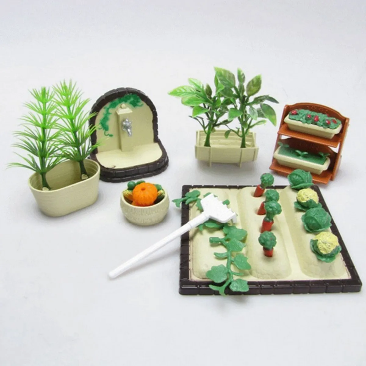 ديي اليدوية مصغرة البستنة الخضروات مجامع أثاث outdoor التبعي لعب مجموعة مضحك للأطفال