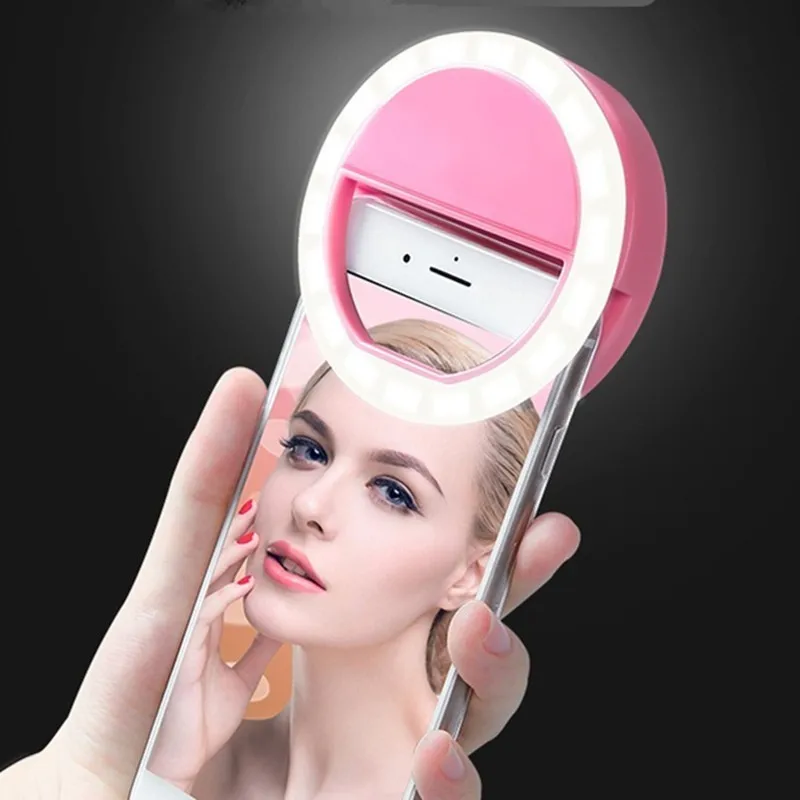 

Cosmetic Mirror LED Mobile Phone light Artifact Pro Photography Light Beauty Tools For Photo fill light Makeup Mirror
