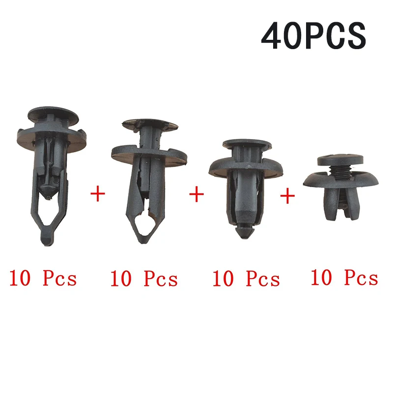 

40pcs Car Body/Bumper Push Pin Rivet Retainer Trim Molding Clips Kits For Toyota Fender Accessory Screw Rivets Set Fastener Clip