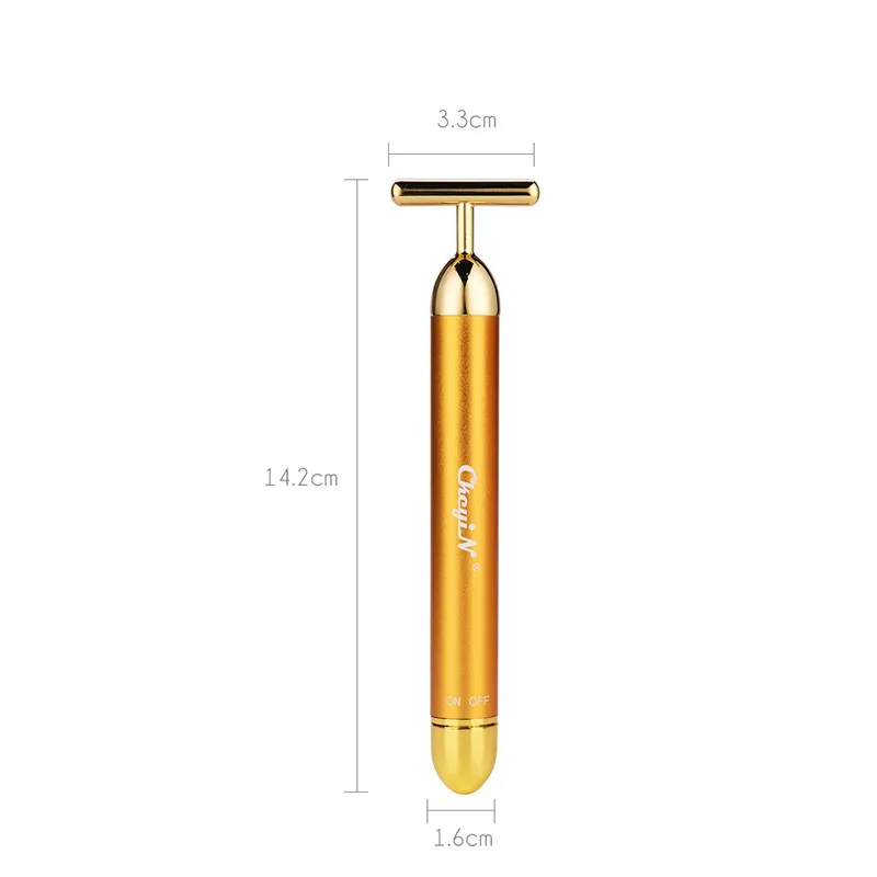 Новое поступление импульсный Укрепляющий Массажер Energy 24K Gold Beauty Bar роликовый