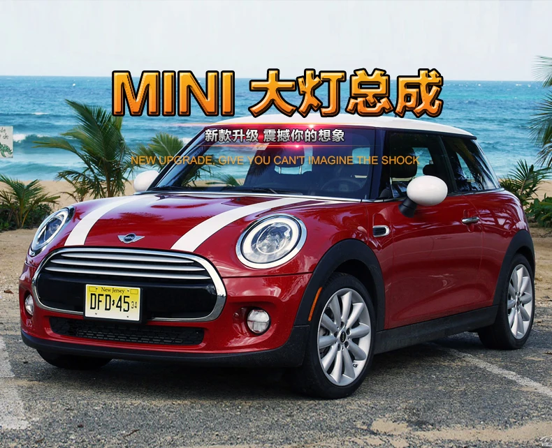 Автомобильный Стайлинг для 14-19 Mini F56 cooper головной светильник в сборе для F56 светодиодный головной фонарь Angel eye светодиодный DRL передний светильник h7 с комплектом hid