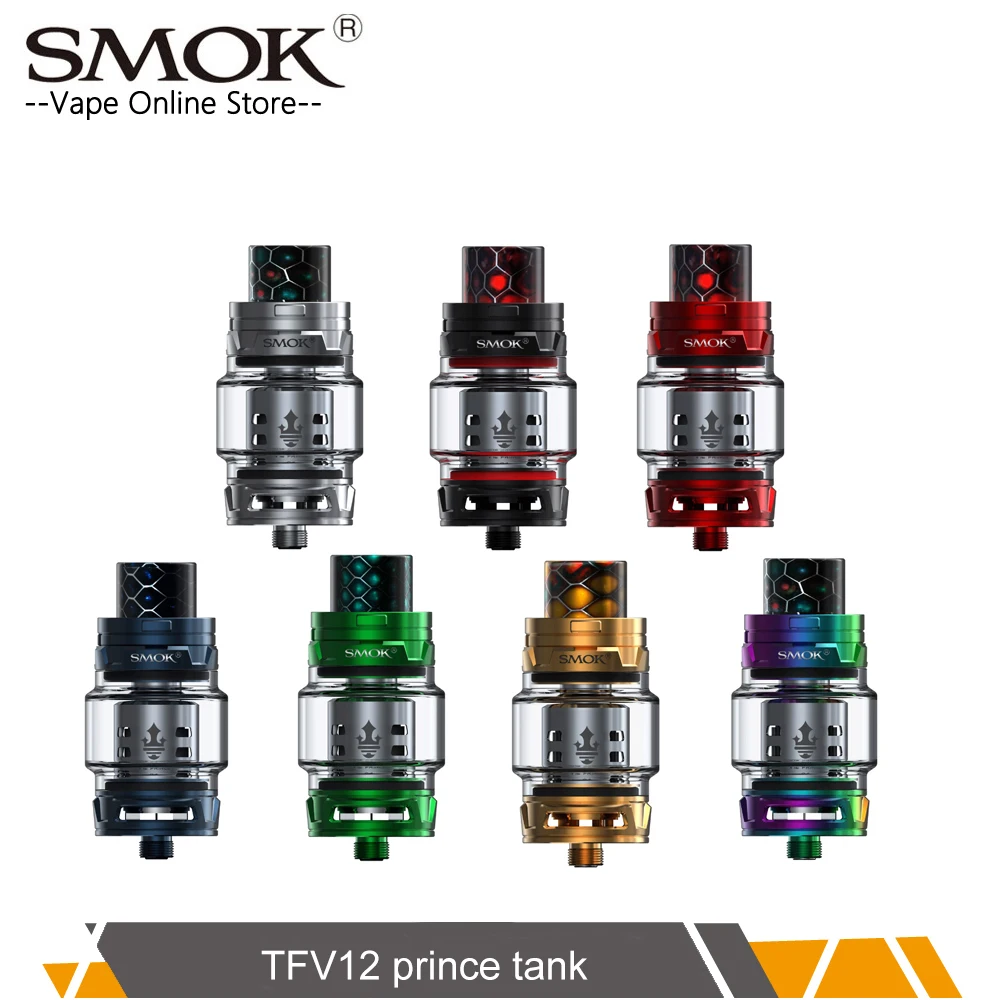 Original SMOK TFV12 PRINCE Atomizer with 8ml Capacity Top filling electronic cigarette TFV12 Prince tank VS SMOK TFV8 atomizer Original SMOK TFV12 PRINCE Atomizer with 8ml Capacity Top filling electronic cigarette TFV12 Prince tank VS SMOK TFV8 atomizer