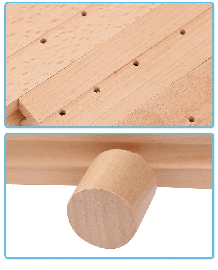 Soquetes de Cilindro Brinquedos de Blocos de Madeira Madeira do Bebê Educação Montessori do Bebê Desenvolvimento Prática & Brinquedos Sensoriais Set Família 7 High Quality montessori educational
