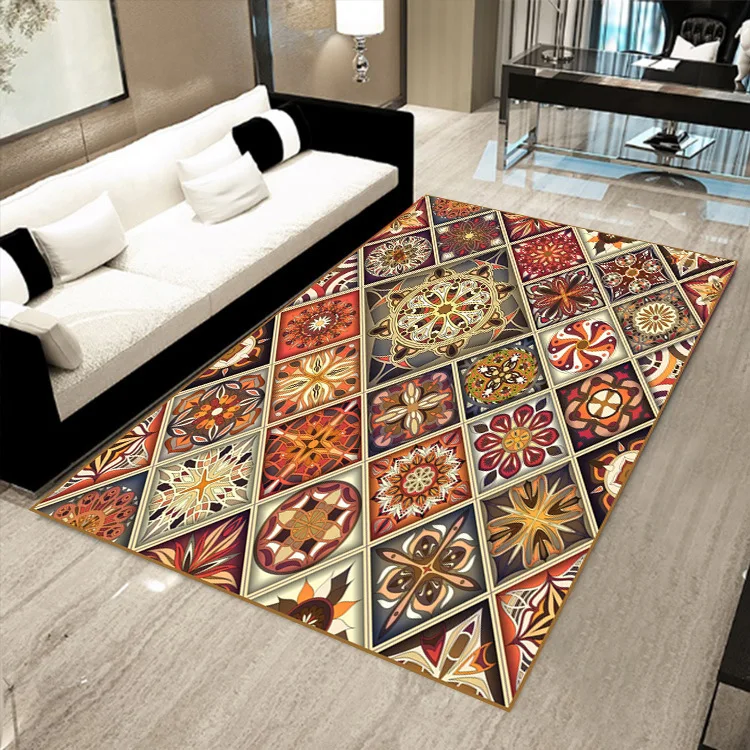 Ceny American Style Vintage 200x300CM wzorzyste dywan do salonu sypialnia gabinet duże dywaniki Tapis antypoślizgowe krzesło wycieraczka do butów