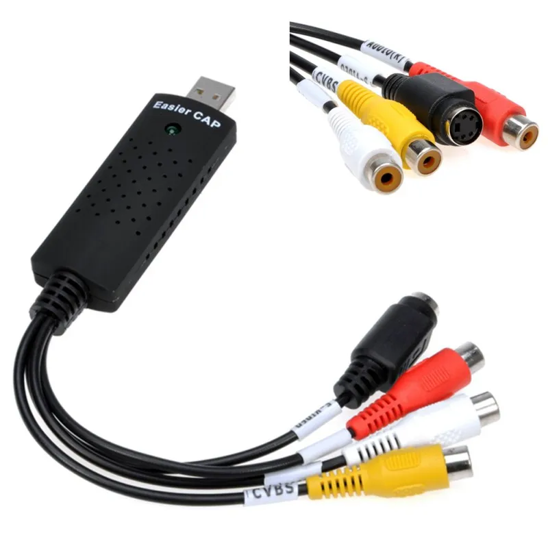 USB 2 0 Easycap Аудио Новый видео DVD VHS запись захвата карты конвертер ПК адаптер с
