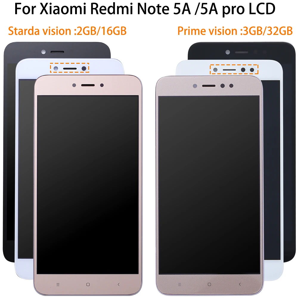 Цена Высокое качество для Xiaomi Redmi Примечание 5A Prime Pro ЖК дисплей Redmi Y1 Y1 облегченный дигитайзер экран Сенсорная панель Note 5A глобальная версия