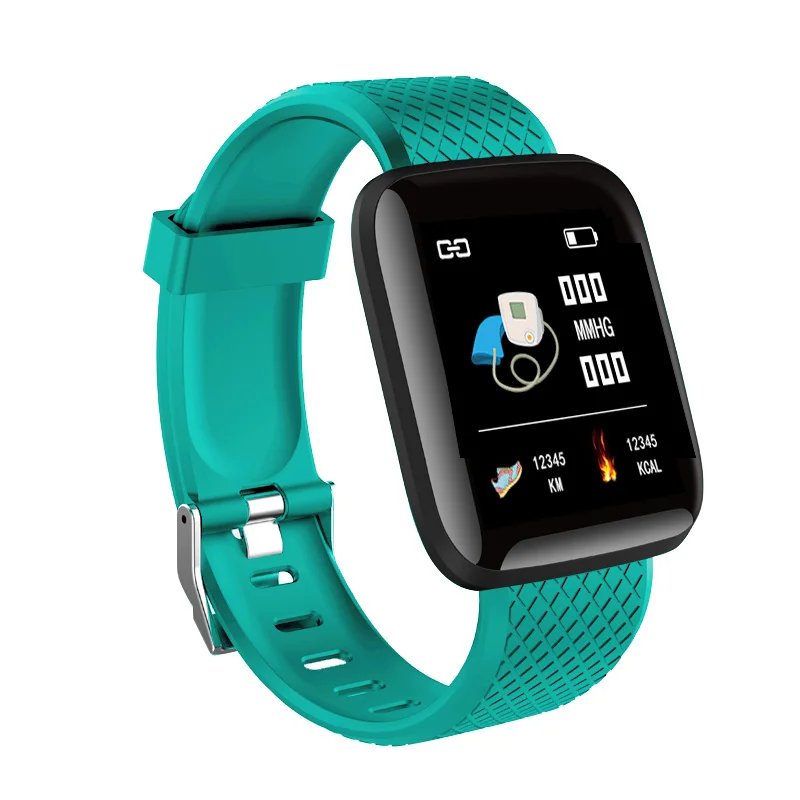 Умные часы умный браслет для мужчин кровяное давление водонепроницаемый Женский монитор сердечного ритма фитнес-трекер часы спортивные для Android IOS - Цвет: Зеленый
