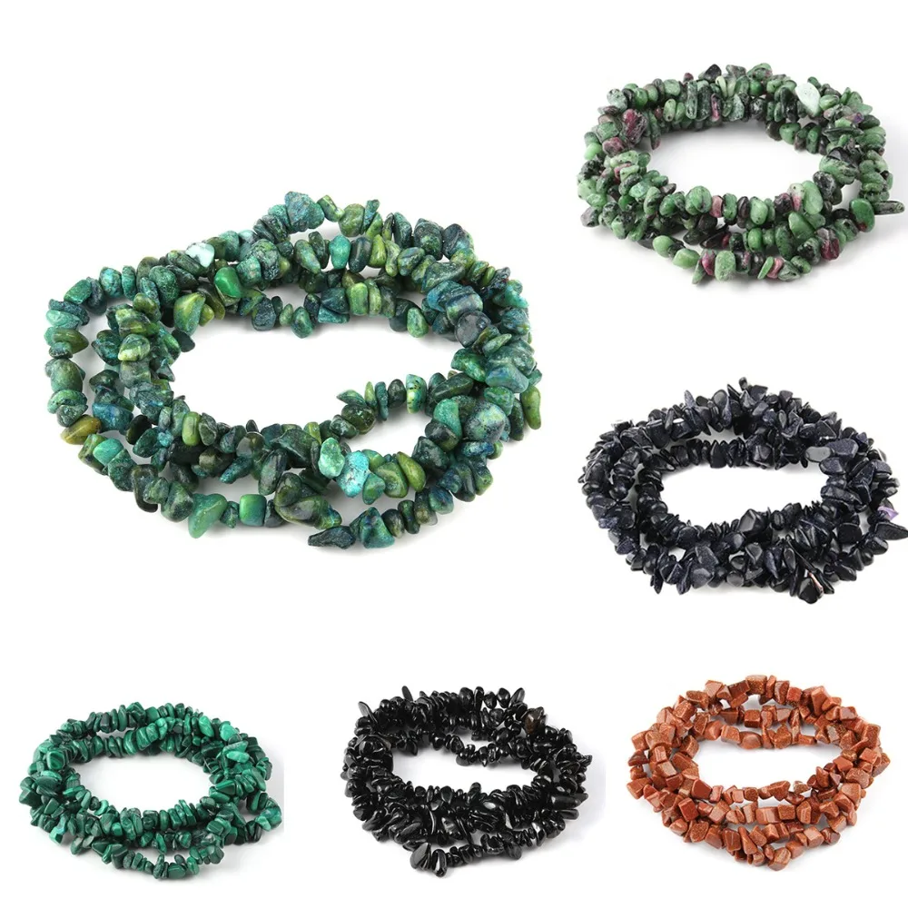 

Free Shipping Freeform Gravel Different Material Natural Stone Beads In Loose 15" Strand 5-8MM Pick Color For Jewelry Making
