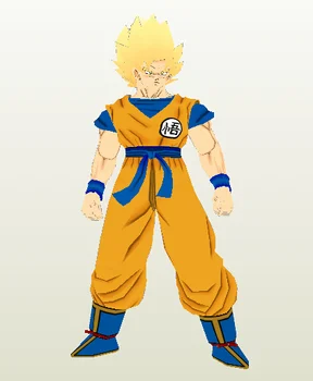 

Paper Model Anime Dragon Ball Goku 3D DIY 104cm High Educational Toy