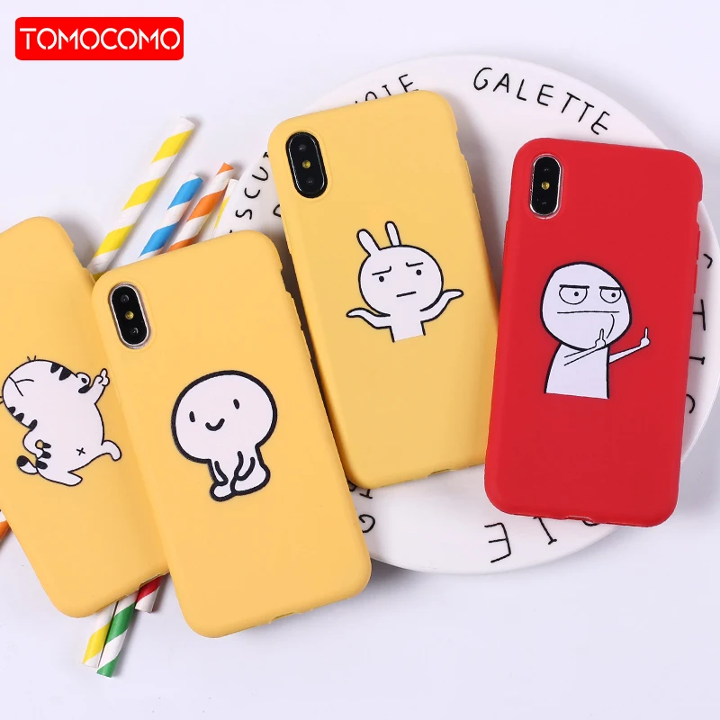 

Two Middle Finger Funny Emoji Cartoon Soft Phone Case Cover Fundas Coque For iPhone 11 Pro 7 7Plus 6 6S 6Plus 5 8 8Plus X XS Max