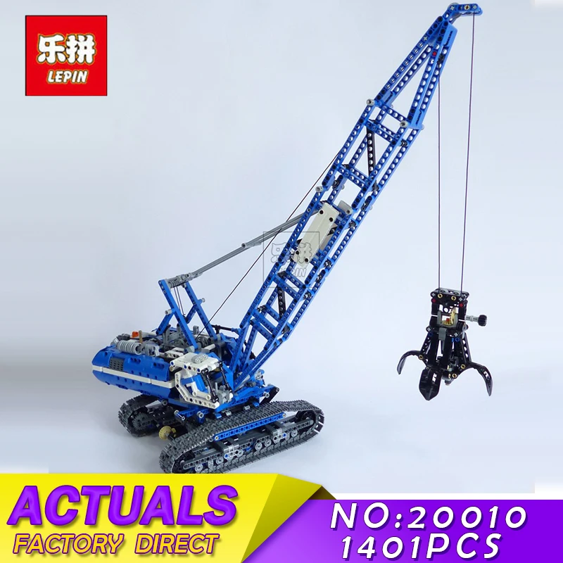 

Technic Series New LEPIN 20010 1401Pcs Crawler Crane Model Building Kits Blocks Bricks Children Toys Gift 42042