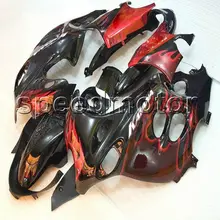 Parafusos + NEW red chamas carenagem da motocicleta para Suzuki Katana GSX600F 03-06 2003 2004 2005 2006 GSX 750F