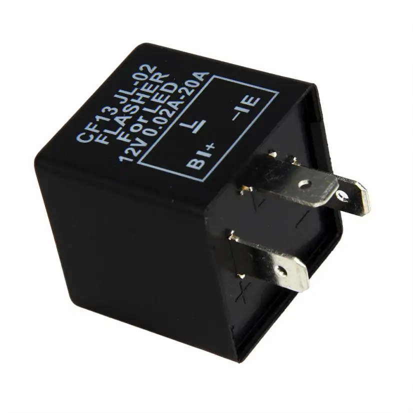 

Top Quallity 3Pin Car Flasher Relay Fix LED Light Turn Signal Hyper Flash CF13 CF13JL-02 EP34 Arrival Operates 12V Relay fixing