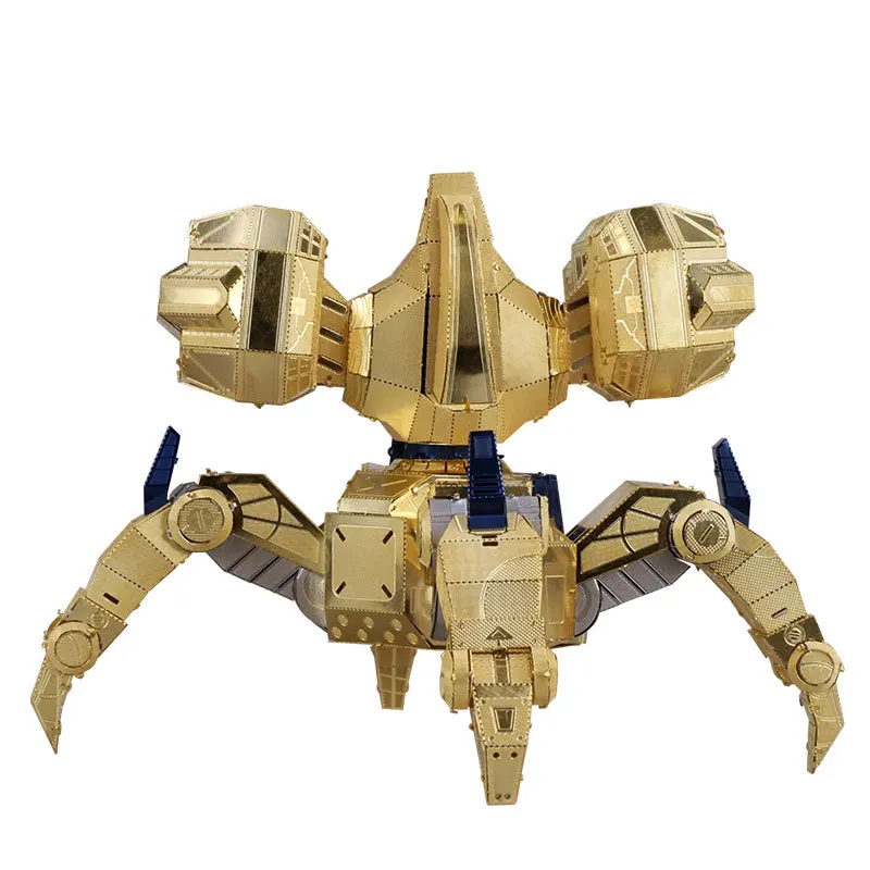 Tanie MU 3D Metal Nano Puzzle Star Craft Protoss nieśmiertelny zestaw modeli do składania YM N029 DIY 3D laserowo wycinane zabawki puzzle do audytu i dzieci