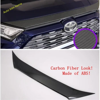 

Lapetus Front Hood Bonnet Gill Engine Cover Trim Fit For TOYOTA RAV4 RAV 4 XA50 2019 2020 / ABS Chrome / Carbon Fiber Look