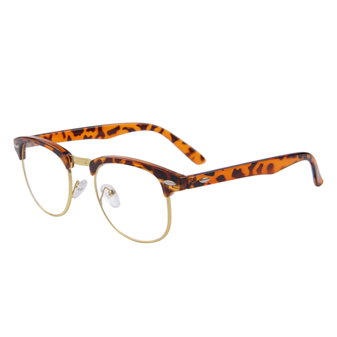Очки против голубого излучения классические прозрачные линзы Ботан оправа очки модные дизайнерские мужские женские очки винтажные наполовину металлические очки Fr