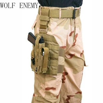 

Tactical Airsoft Molle Drop Leg Platform Panel W/Pistol Holster