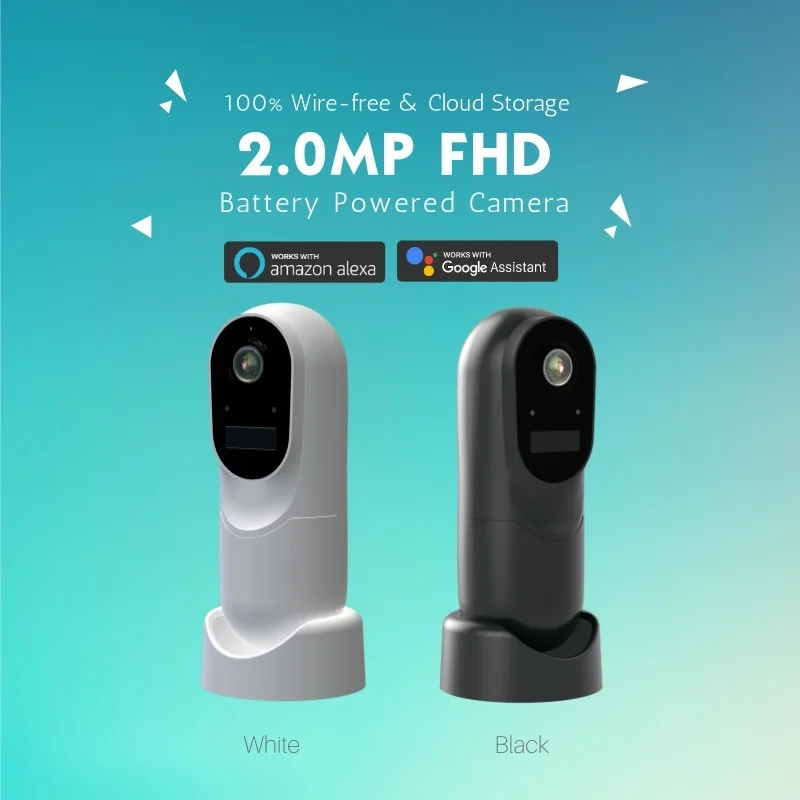 1080P HD WIFI Video IP Camera Support Amazon Alexa & Google Assistant Voice Control Free P2P Cloud Service to Push Alarm via APP_7