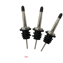 Абсолютно новые 3 шт. винные Pourers конический носик скорость Pourers нержавеющая сталь носики с резиновыми пробками