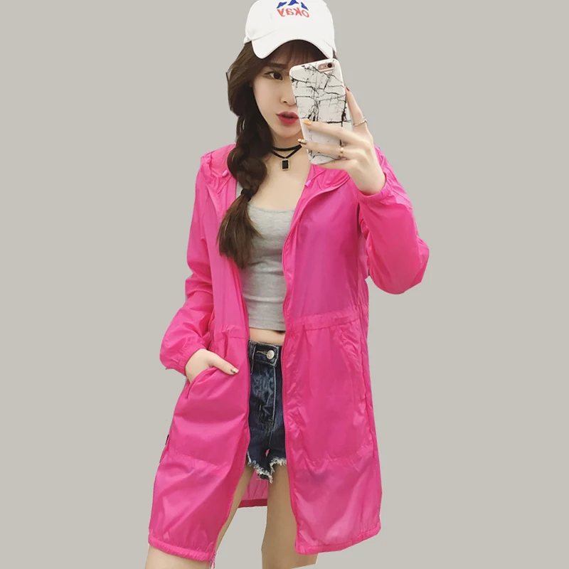 Long sleeved Sun Protection Clothing 2017 Summer New Female Coats Women