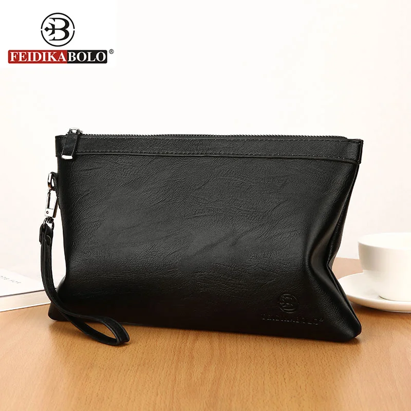 FEIDIKABOLO Brand Men Clutch Bag Wallets Purses and Handbags PU Leather Wallet Monederos Carteras billetera hombre | Багаж и сумки