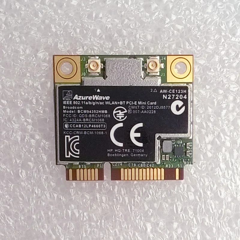 Broadcom BCM4352 802 11ac 2x2 Wi Fi and Bluetooth 4 0 combination WLAN adapter For EliteBook