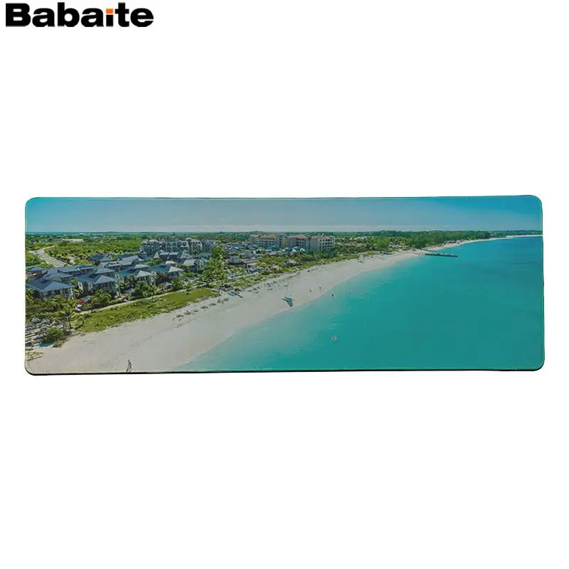 Lock Edge 30x80cm Babaite Высокое качество чистый пляж DIY Дизайн Шаблон коврик для игровой мыши большой коврик для мыши клавиатуры коврик - Цвет: Lock Edge 30x80cm