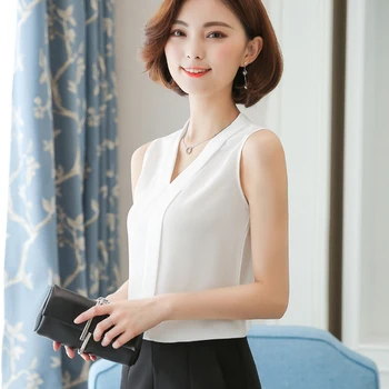 

N1907 J62630 New White OL Chiffon Shirt