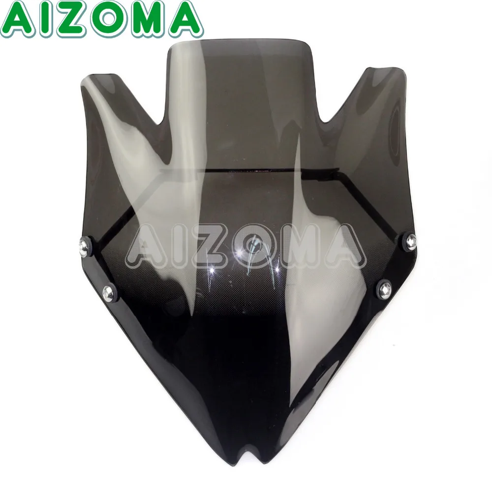 Мотоцикл Дым лобовое стекло дефлектор ветра с крепежным кронштейном для Kawasaki Z750 Z750R 2007-2010 2011 2012 Touring лобового стекла автомобиля