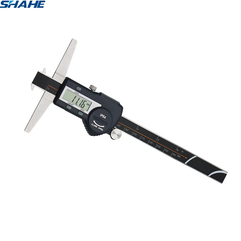 

shahe steel caliper 150 mm double hook digital depth caliper micrometer digital measuring instruments