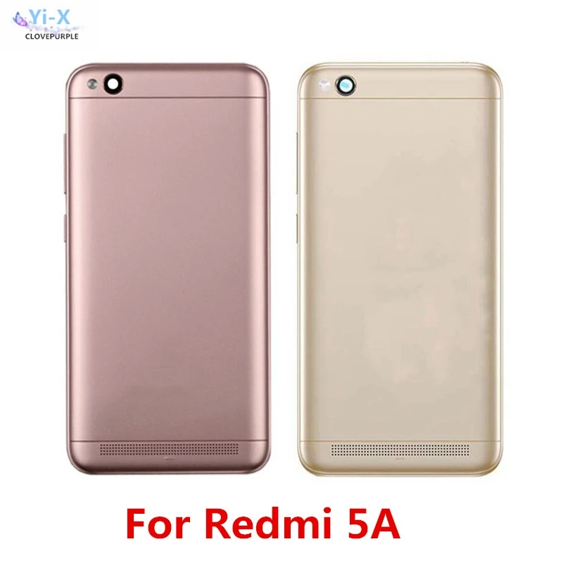 

New Housing For Xiaomi Redmi 5A 5 A Back Cover Case Battery Rear Door with Power Voluem Button Replacement Parts