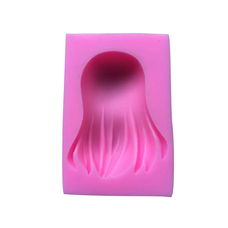 

Clay Mold DIY Wax Sculpture Doll Hair Silicone Mold DIY Clay Q Edition Doll Girl Long Mold