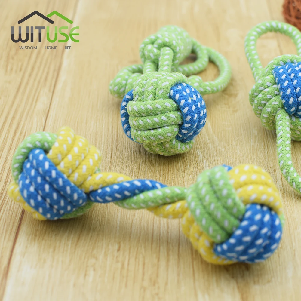 Pet Chews Dog Toys Rope Dog Games Knot Ball Toys For Small Dog Grinding