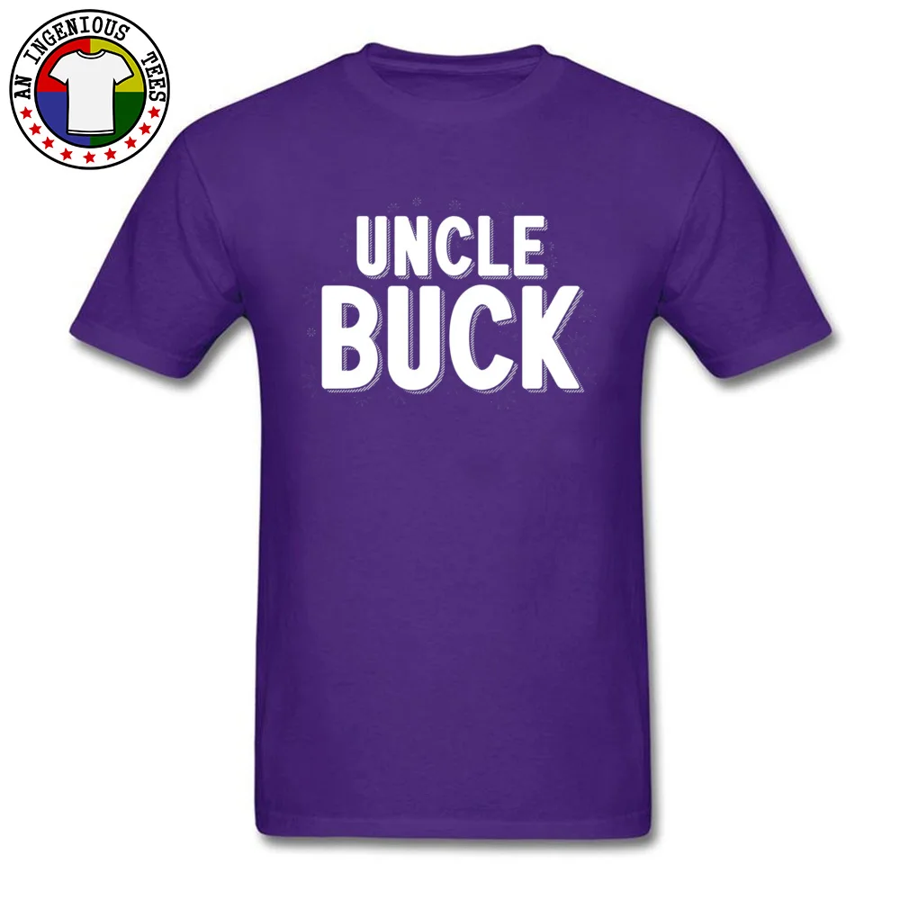 Uncle Buck 5892 Cotton Fabric T-Shirt for Men Short Sleeve Printed Tops Shirt Newest Summer/Autumn Round Neck T Shirt Casual Uncle Buck 5892 purple