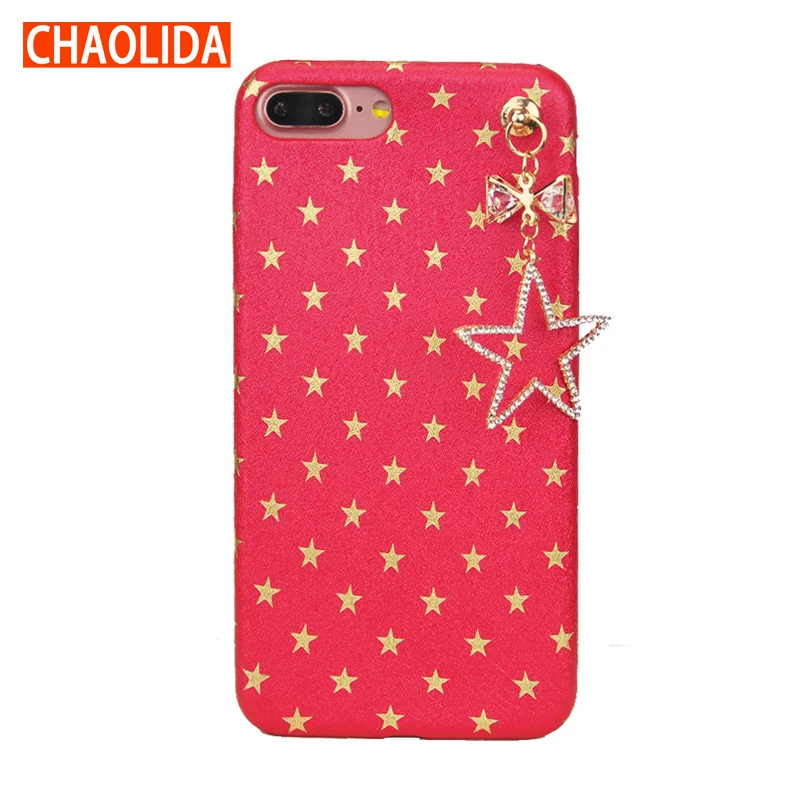 

CHAOLIDA Star Fundas Capa for Iphone 6 6s 6Plus 6sPlus 7 7Plus Fancy Pink Handphone Covers Accessories for Girls Soft Couqe